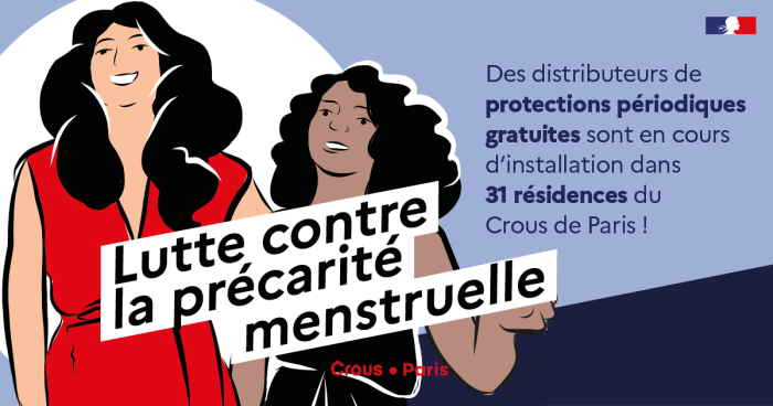 Lutter contre la précarité menstruelle – distributeurs de protections périodiques 1 precarite menstruelle RS8banner Facebook v2