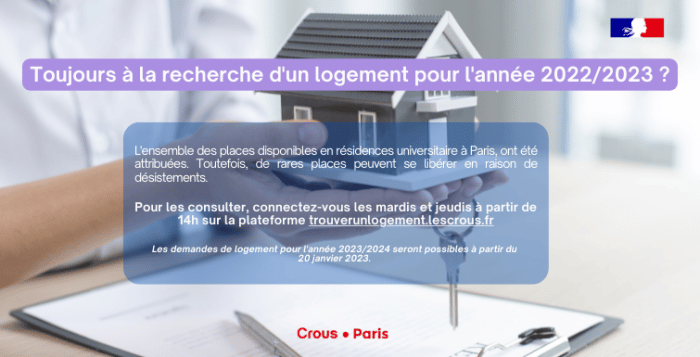 DEMANDER UN LOGEMENT EN RÉSIDENCE UNIVERSITAIRE 1 solution logement