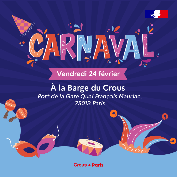 Carnaval à bord de la Barge du Crous 1 Instagram Carnaval Barge du Crous