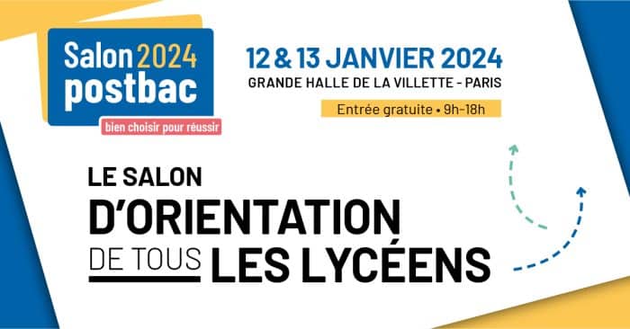 Le salon Postbac revient à la Grande Halle de la Villette 1 SPB2023 FACEBOOK 1200X628px