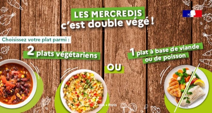 Deux fois plus de végé dans vos RU 1 BANNIERE Mercredi double vege2