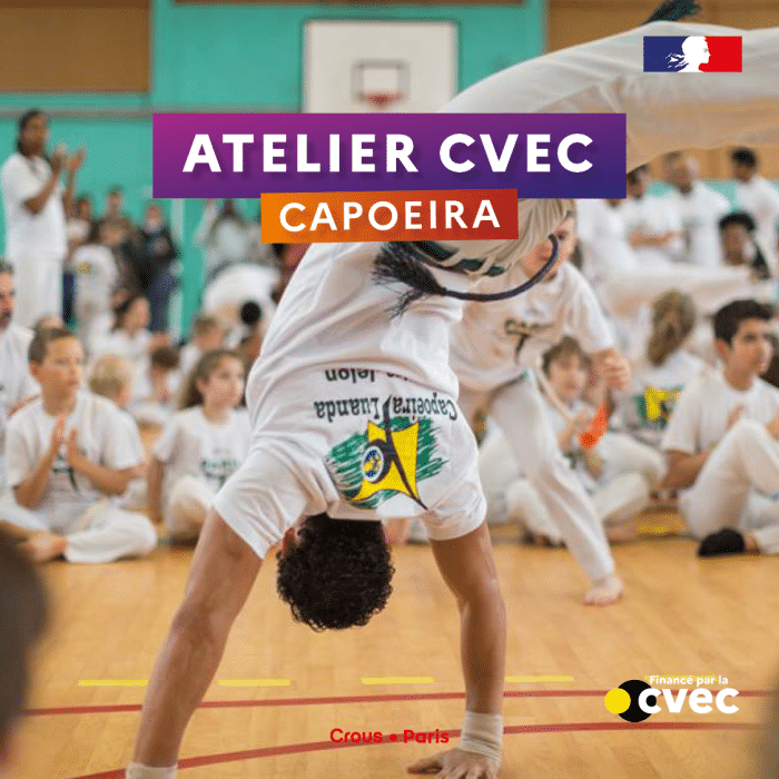 Atelier capoeira au centre culturel 1 INSTA Ateliers thematique CVEC 2024 202513
