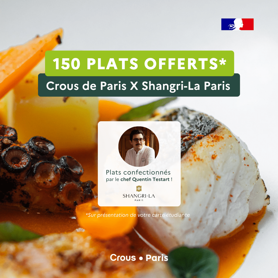 150 plats offerts Shangri La