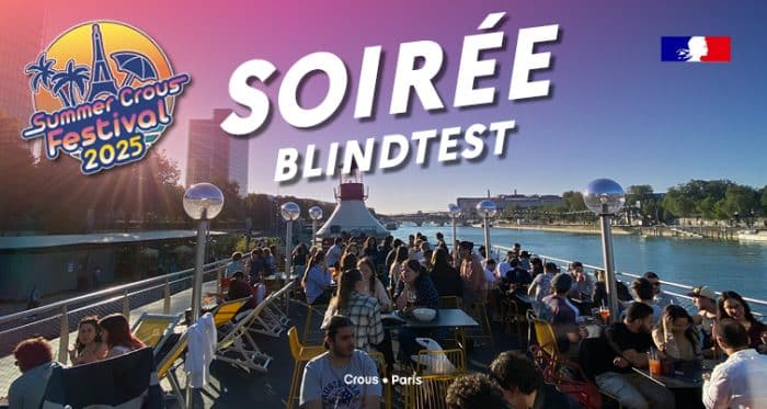 Summer Crous Festival : soirée Blindtest à la Barge ! 1 BANNIERE SUMMER CROUS FEST 2025 Soiree blindtest2
