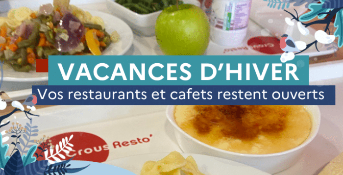 Vacances d’hiver : Nos points de restauration restent ouverts ! 1 BANNIERE Fermeture vacancesHiver 26