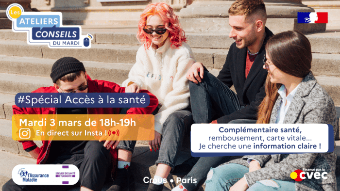 Atelier Conseils du mardi 3 mars : Accès à la santé 1 Banniere taille reduite