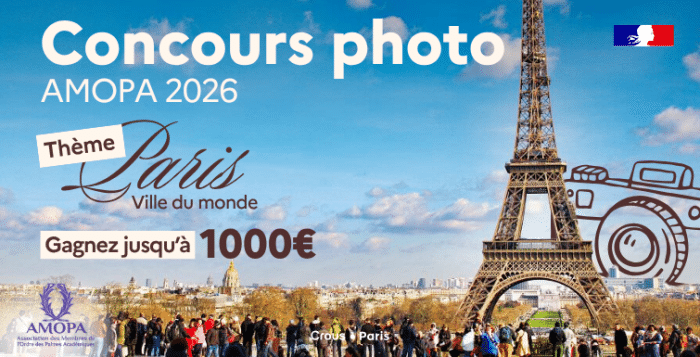 Concours photo AMOPA 2026 : 1000€ à la clé ! 1 BANNIERE AMOPA 2026 2