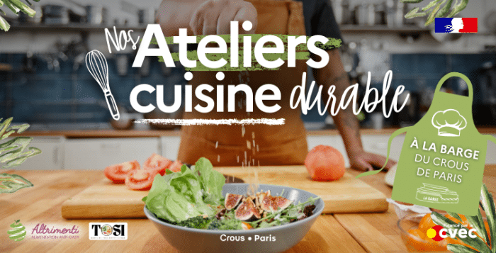 BANNIERE Ateliers cuisine durable Barge du Crous