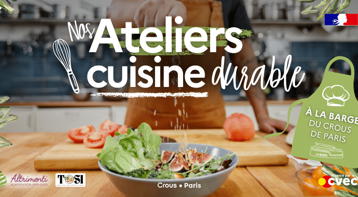 BANNIERE Ateliers cuisine durable Barge du Crous