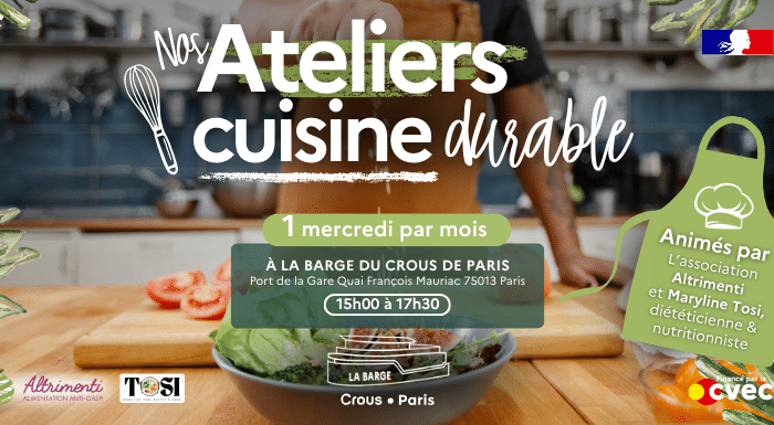 BANNIERE Ateliers cuisine durable Barge du Crous 2