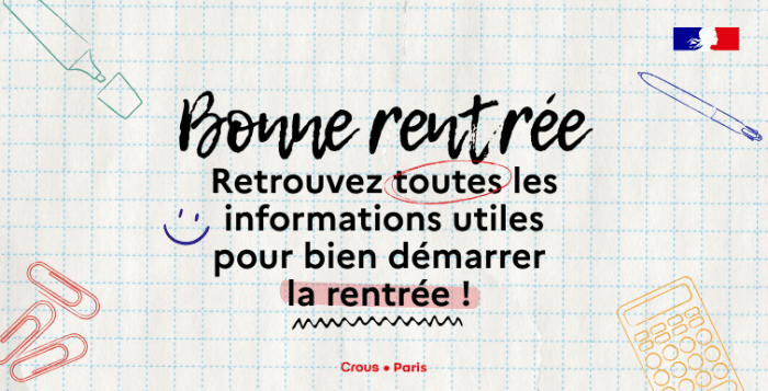 Rentrée 2026 : le Crous vous accompagne 1 BANNIERE Les essentiels pour la rentree 1