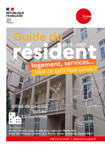 Couv GUIDE DU RESIDENT 2026 Barbes