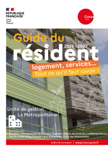 Couv GUIDE DU RESIDENT 2026 Metropolitaine