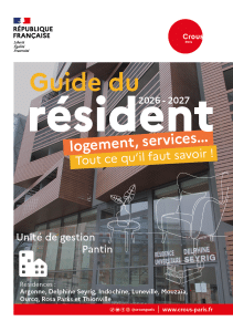 Couv GUIDE DU RESIDENT 2026 Pantin