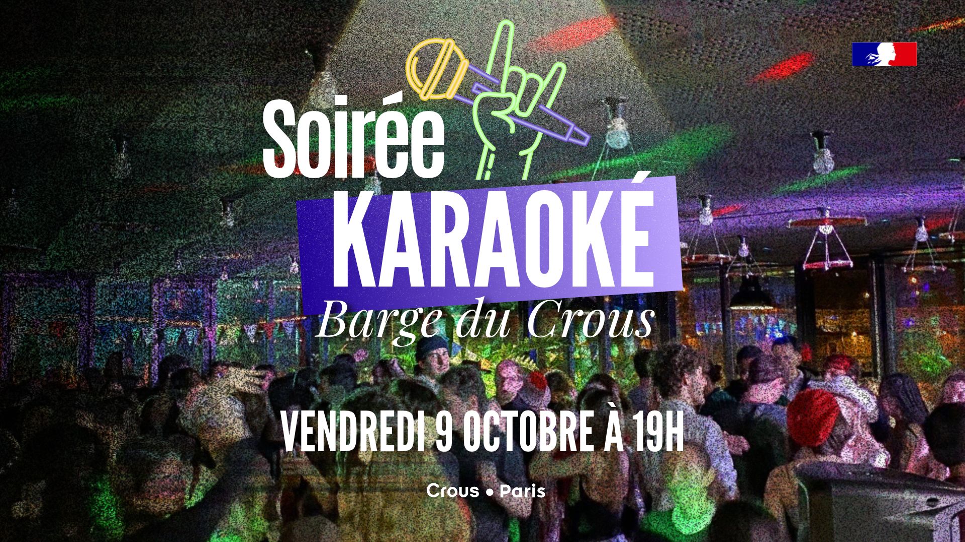 Soirée karaoké à la Barge vendredi 9 octobre !
