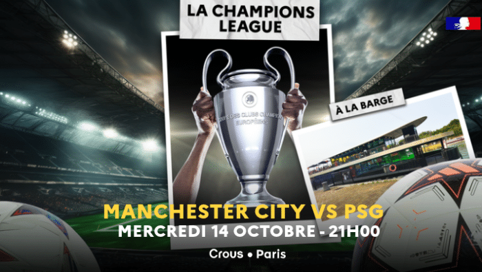 Diffusion barge Manchester city PSG