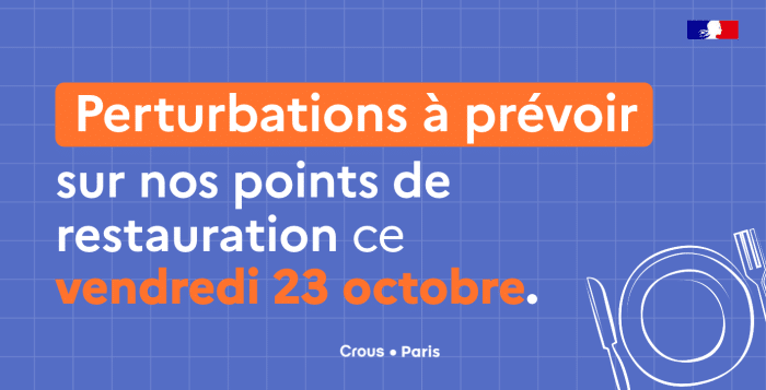 Perturbations a prevoir 23 oct